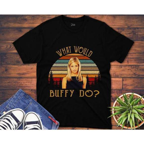 Buffy The Vampire Slayer T Shirt What Would Buffy Do - Picture 1 of 4